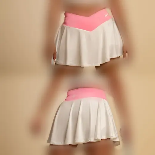 دامن تنیسی سفید کشاله دار 36 تا 46