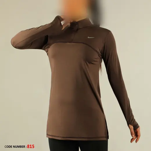 تونیک ورزشی نیم‌زیپ زنانه 40 تا 50