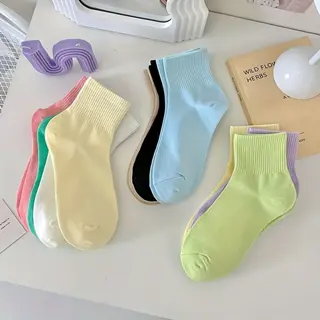 جوراب نیم ساق آبنباتی 10 رنگ (زنانه)